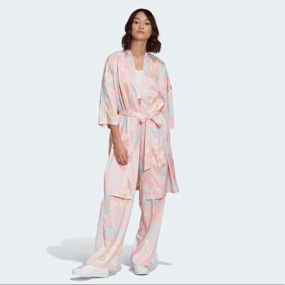 adidas Pants - Adidas Streetwear Silk Kimono Set